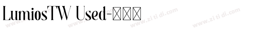 LumiosTW Used字体转换